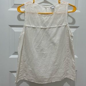 J Crew linen top. Size 4